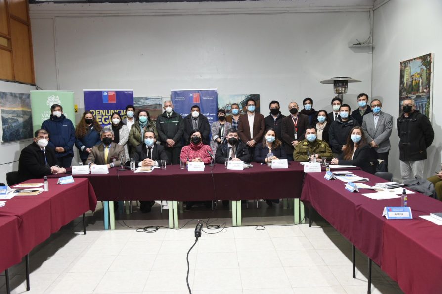 Sesionó primer Consejo Regional de Seguridad Pública 2022 en Los Ríos