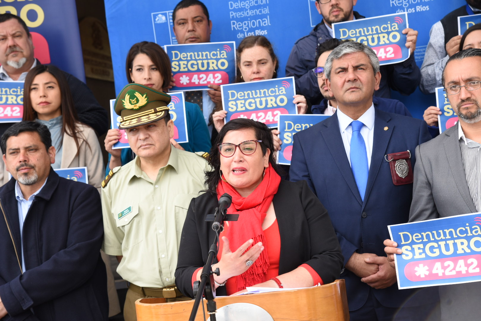 Delegada Carla Peña Ríos y Coordinador de Seguridad pública lanzan nuevo número del Programa Denuncia Seguro: Se debe llamar al *4242, es gratuito y 24/7