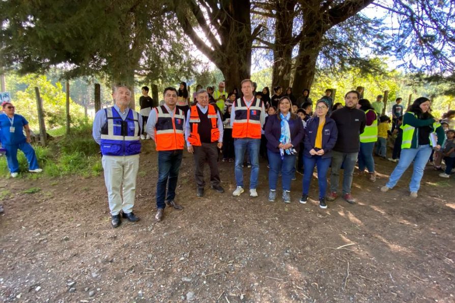 Más de 500 personas participaron en simulacro de erupción del Volcán Villarrica