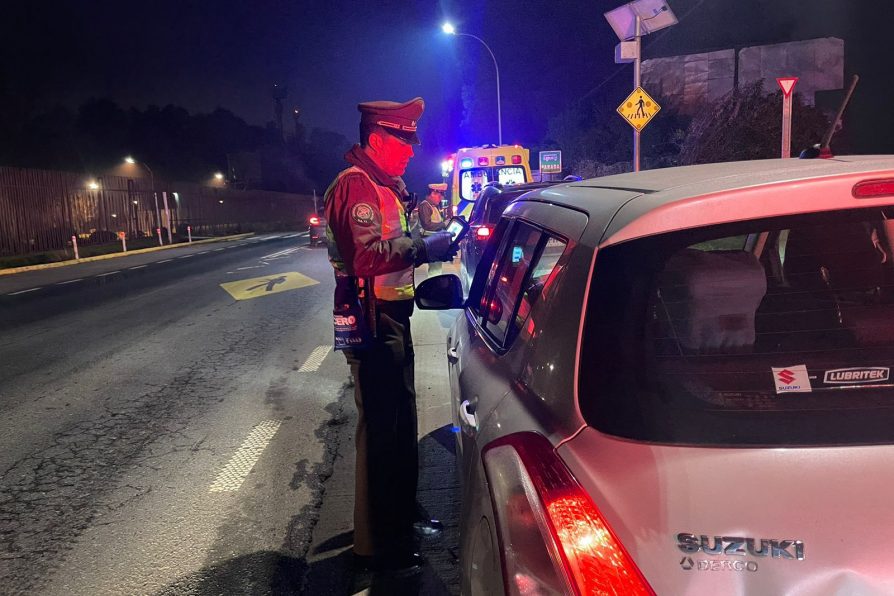 Más de 300 Controles Preventivos Tolerancia Cero se realizaron en la región de Los Ríos durante el fin de semana largo.