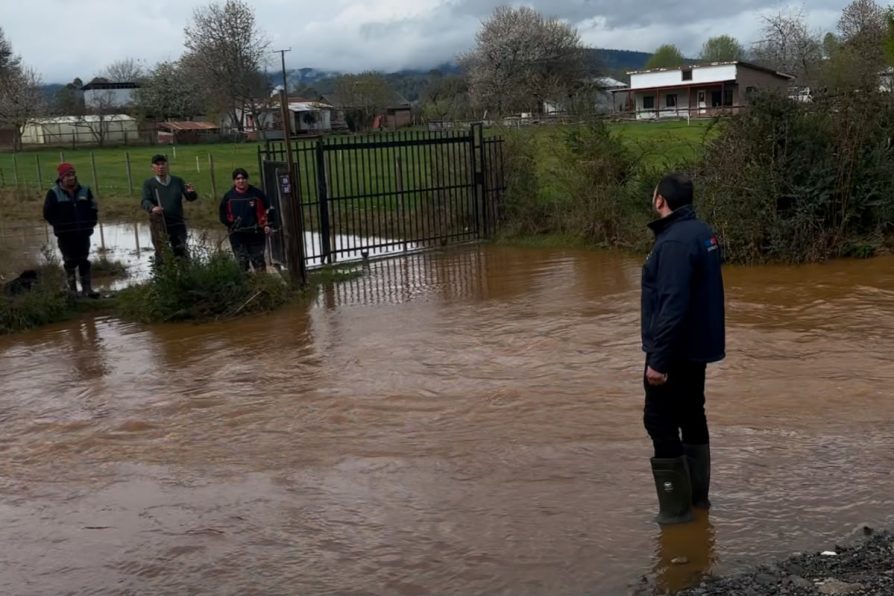 Gobierno mantiene despliegue en terreno ante sistema frontal en Los Ríos y refuerza atención en comunas más afectadas